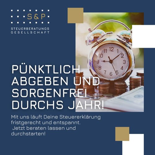 ⏰ Deadline verpasst? Das kann teuer werden.

Wenn Du Deine Steuererklärung zu spät abgibst, wird’s unangenehm:

🔻 25 €...